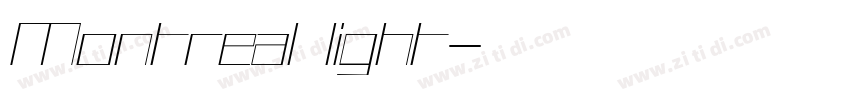 Montreal light字体转换